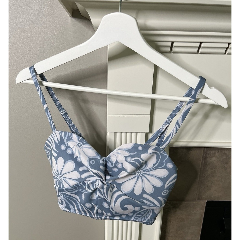 NEW Free People Movement Double Take Fitted Crop Cami Top Floral Combo Size S - Picture 2 of 6